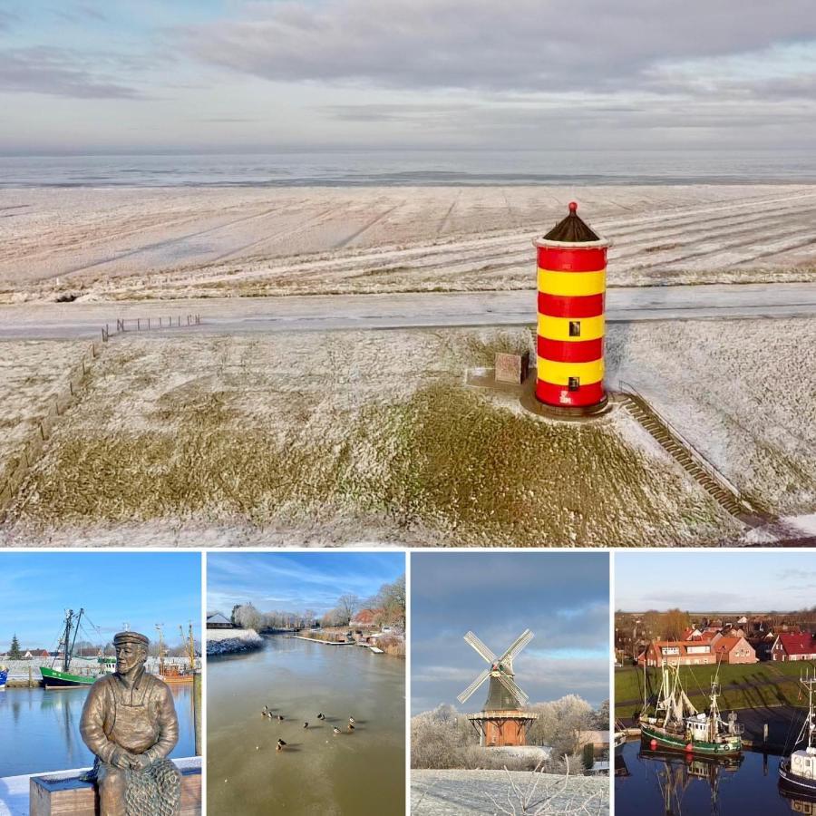 Oltmanns Ferienhaus Bummert Am Hafen Greetsiel Dış mekan fotoğraf